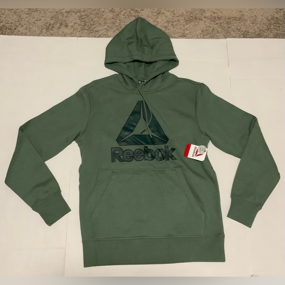 Men's Reebok Olive Green Hoodie - Picture 1 of 4